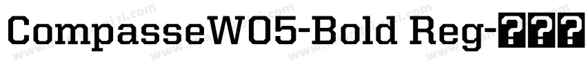 CompasseW05-Bold Reg字体转换